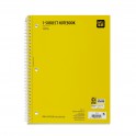 Pen+Gear 1-Subject Spiral Notebook — Yellow, Wide Ruled, 70 Sheets